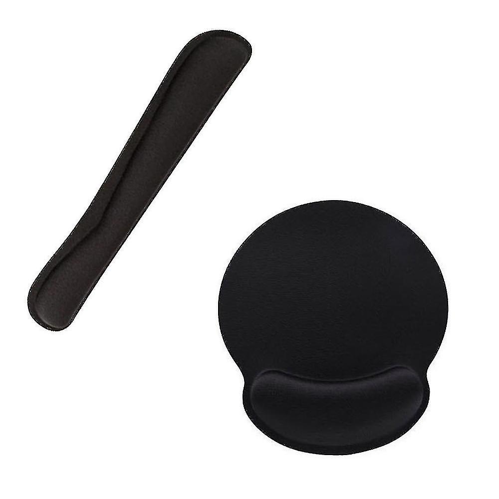 Keyboard wrist rest + mouse pad + mouse wrist rest support set, memory foam, suitable for computers