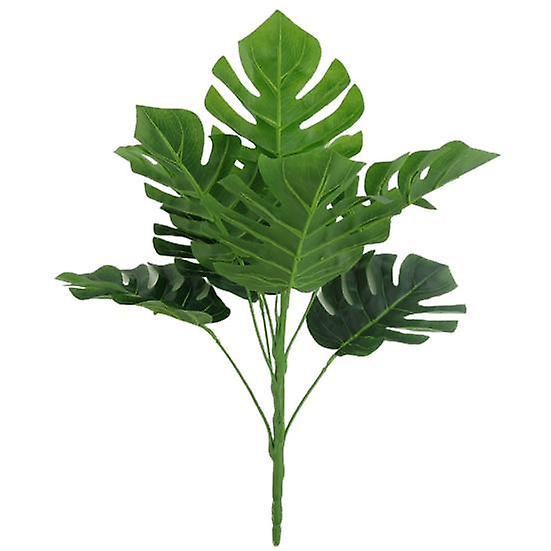 Artificial Plant Lifelike Home Decoration Fabric Simulation Monstera Foliage Leaf for Table