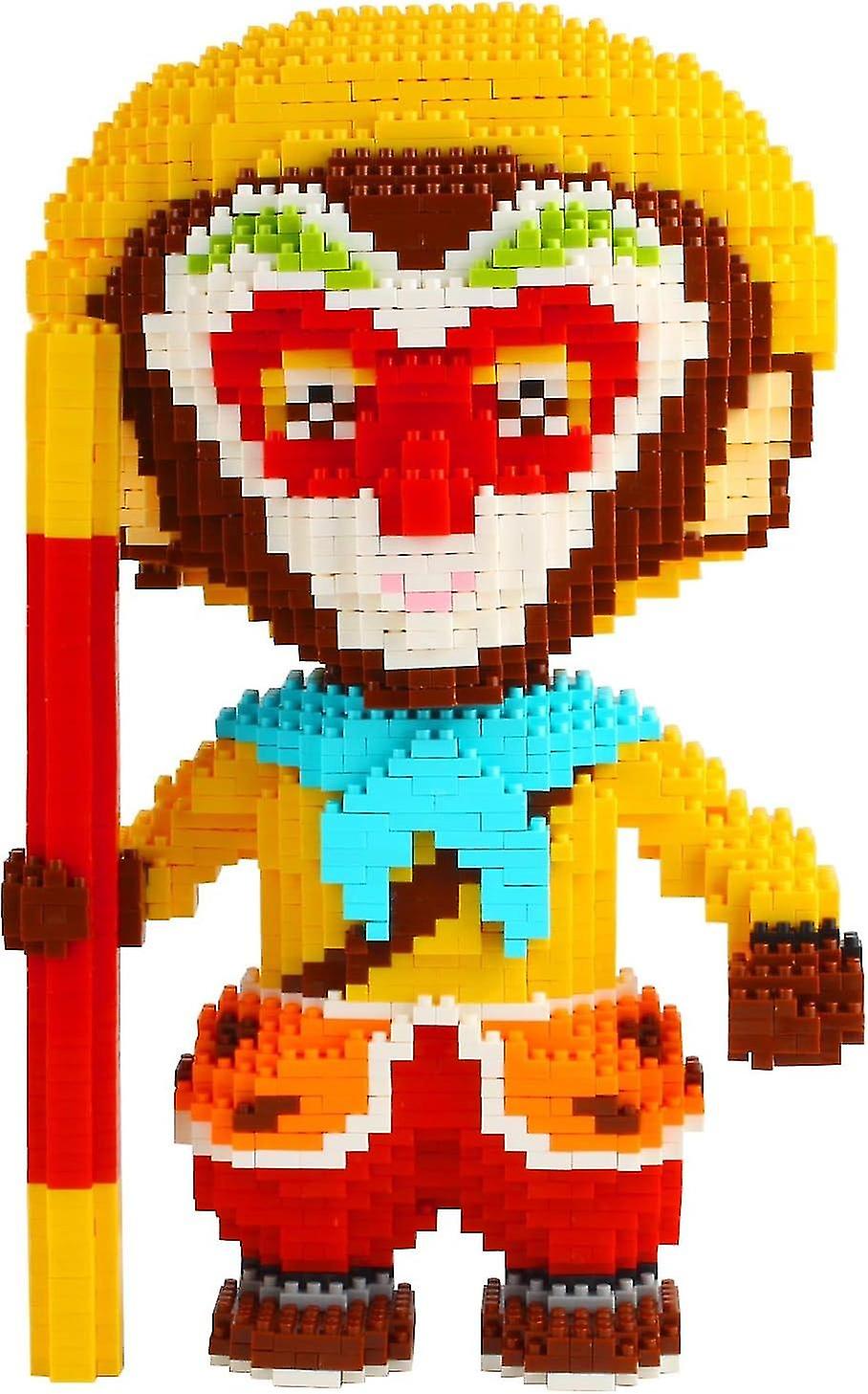 Small particle building block toy children's toy DIY Monkey King building block toy