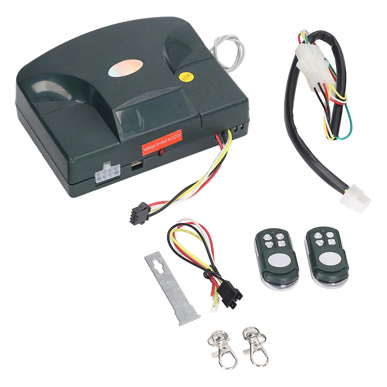 Wireless Remote Control Switch 4 Relay Roller Door Controller with Overload Protection for Home Gate 220V