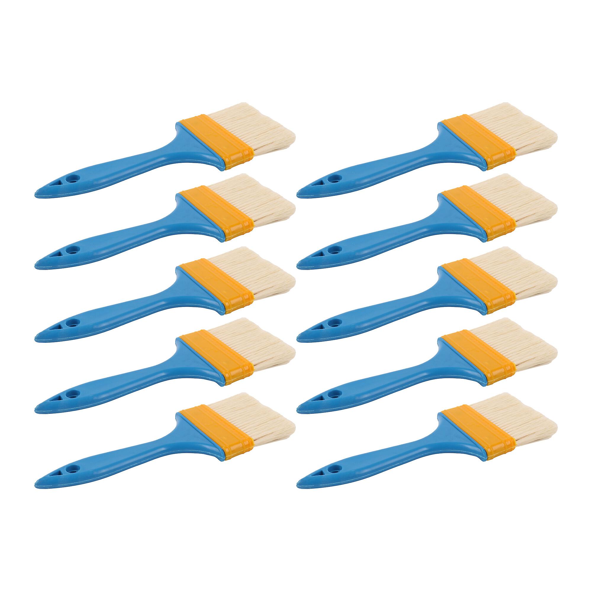 10 Pcs Painting Brush for Professional Painter with Plastic Handle 3Inch