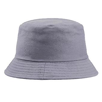 Unisex Baumwolle Fischer Hut Einfarbige Strand Outdoor Sonnenschirm Hip Hop Becken Cap