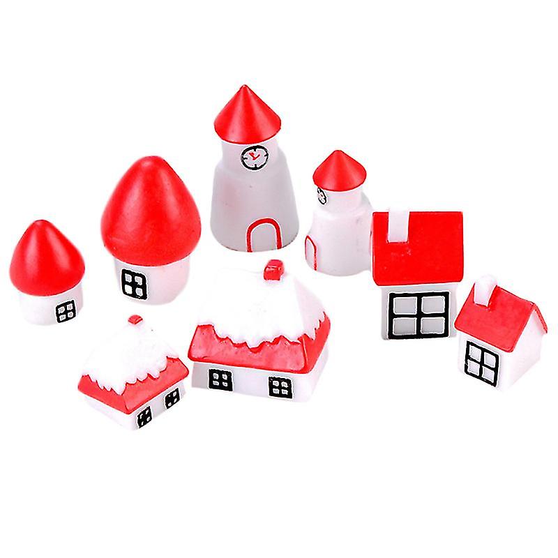 8pcs Christmas Resin Toy