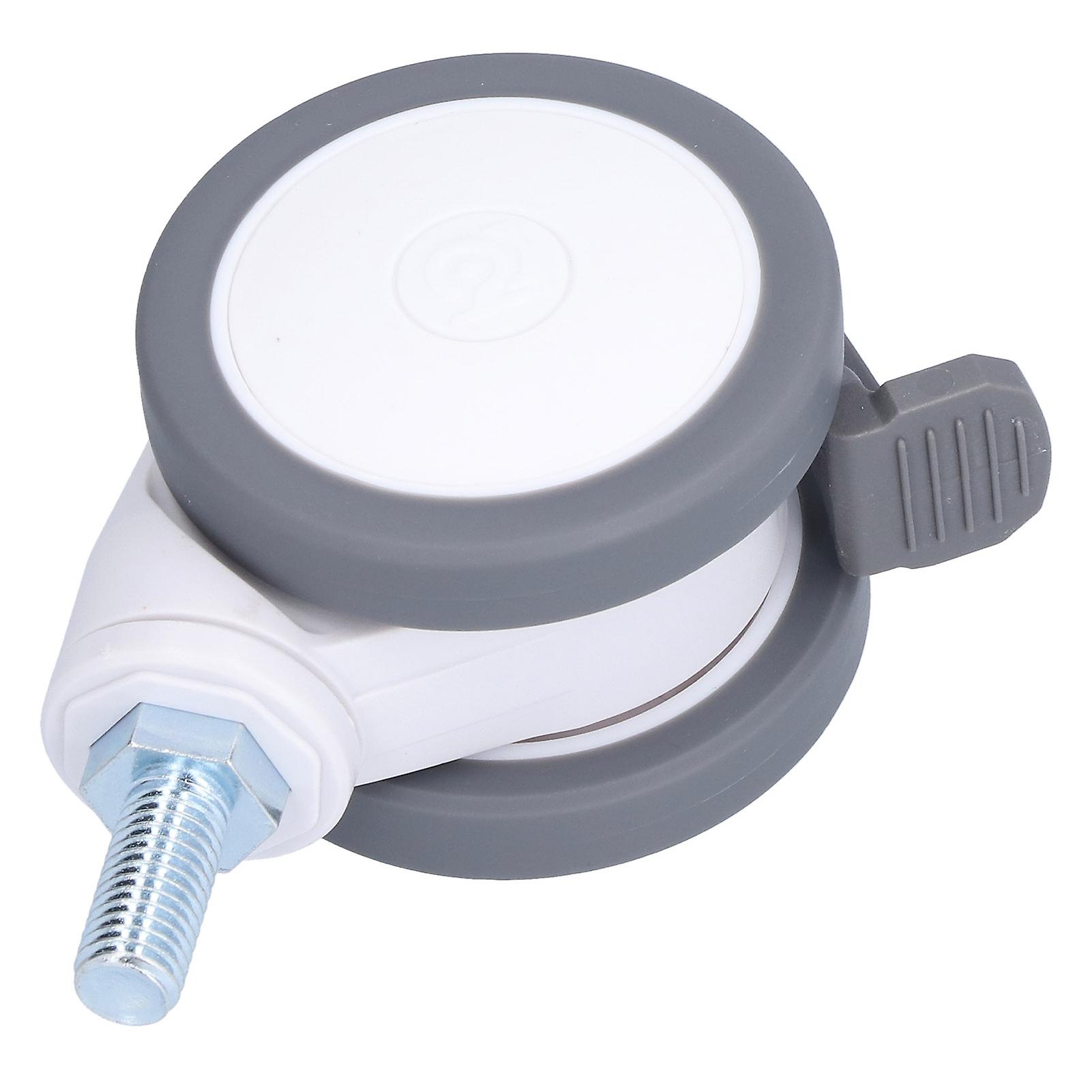 Silent Universal Wheel TPR 3in 75mm M12 Thread Replacement Caster