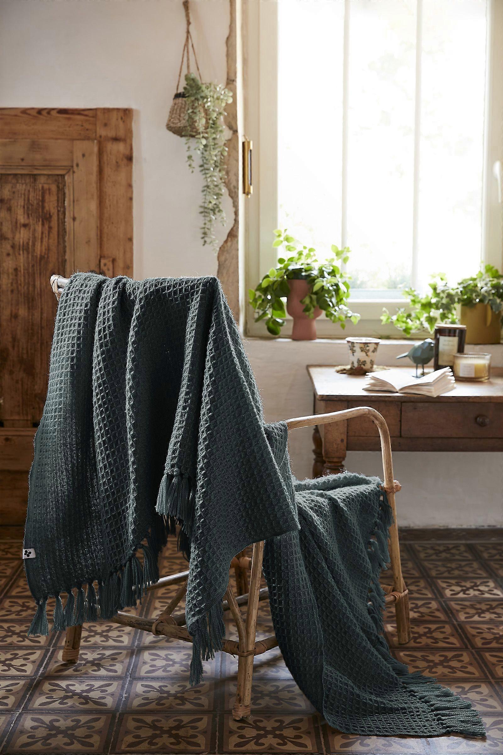 Plaid 130 x 160 cm GABIN Slate
