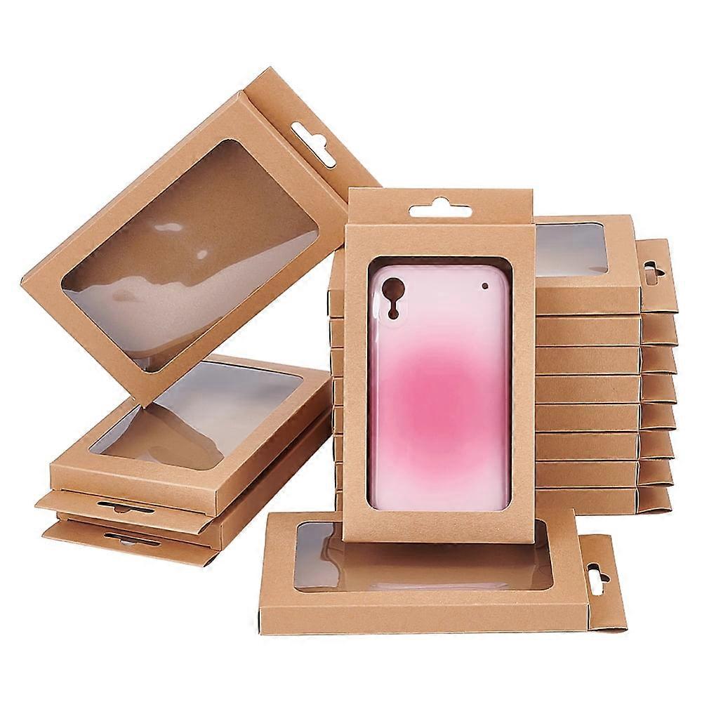 Rectangle Foldable Creative Cardboard Boxes Gift Boxes with PVC Visible Window Peru 10.5x1.5x19.8cm