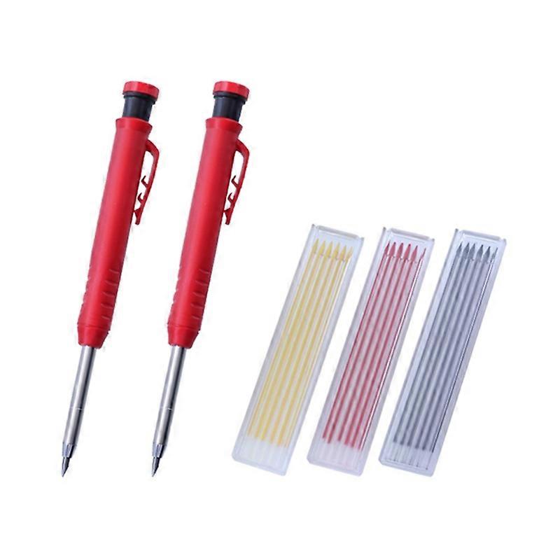 Deep Hole Positioning Center Punch Pen Sharpener Refill Cutting Ruler