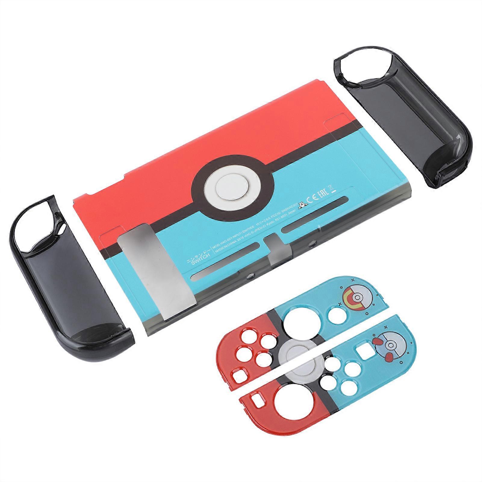 Protective Game Case Housing Shell for Game Dedicated Machine Replacement Red and Blue
