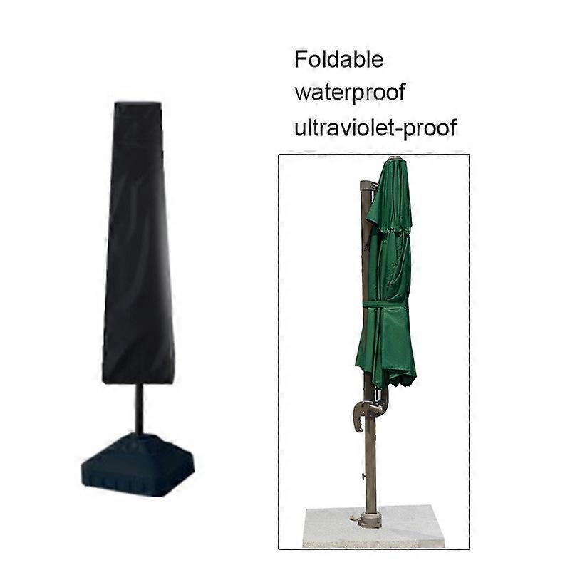 Parasol cover with pole, UV protection, weatherproof, windproof and snowproof, 50*65*170cm