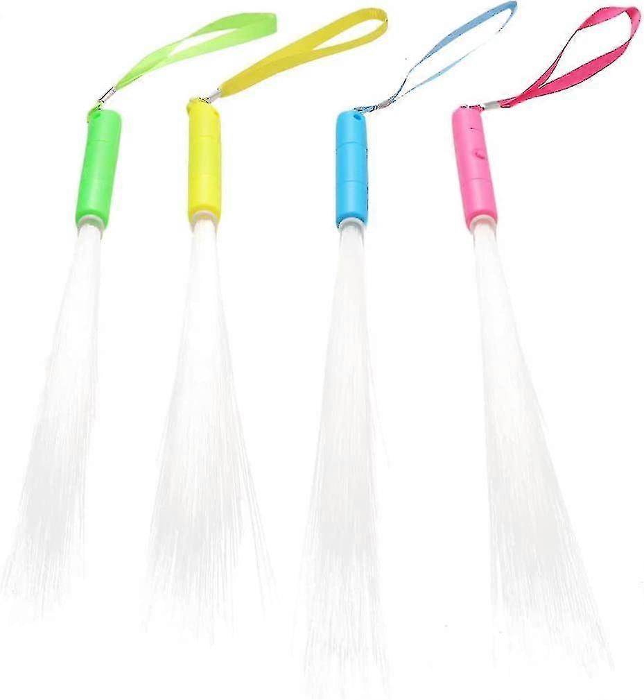 12pcs Light Up Fiber Sticks Flashing Wand Led Glow Stick Led Magic Wand Light Up Party Toys