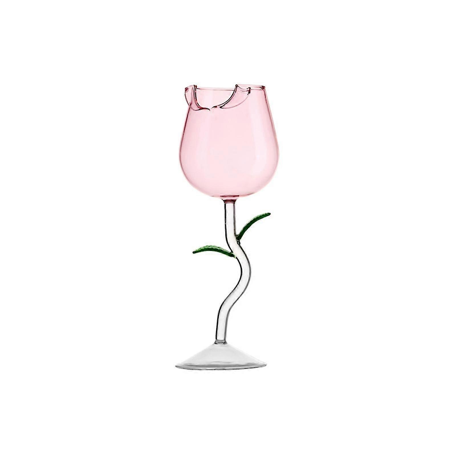 Rose Shaped Wine Glasses Transparent For Party Wedding Valentine's Day Durable Creative 150ml Drinkware