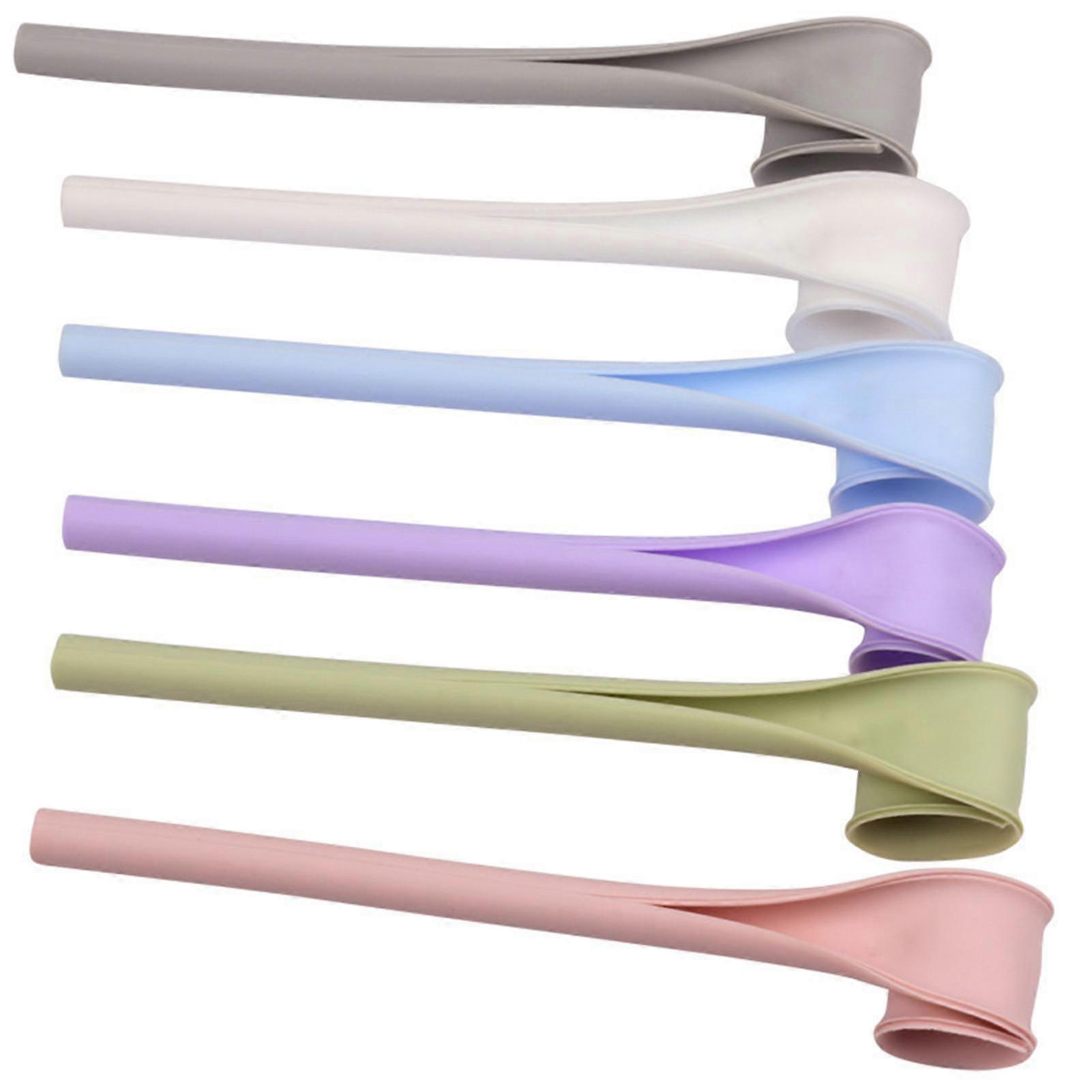 Naievear 6pcs/set Straws Detachable Leak Proof Silicone Reusable Drinking Straws For Party