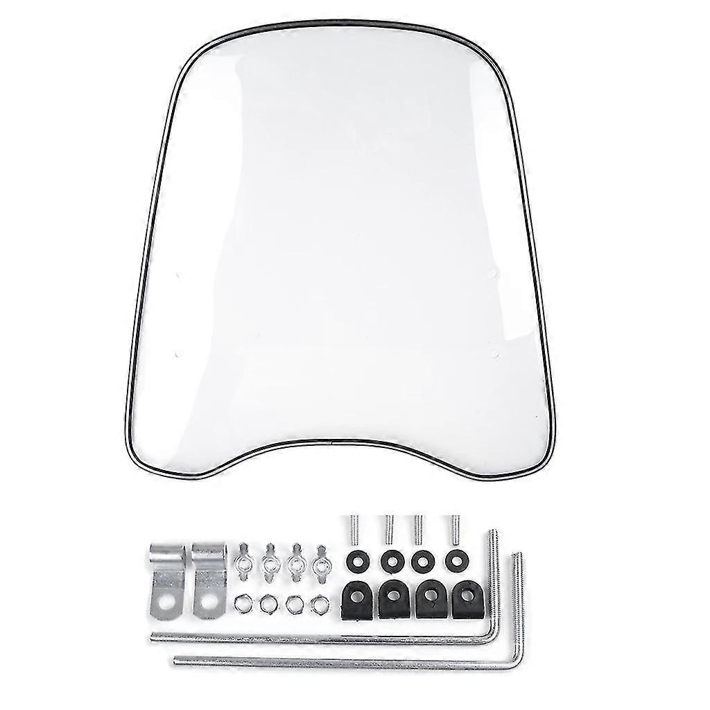 1.5mm Thick Universal Motorcycle Windshield Windscreen Clear Deflector Wind Shield Clear