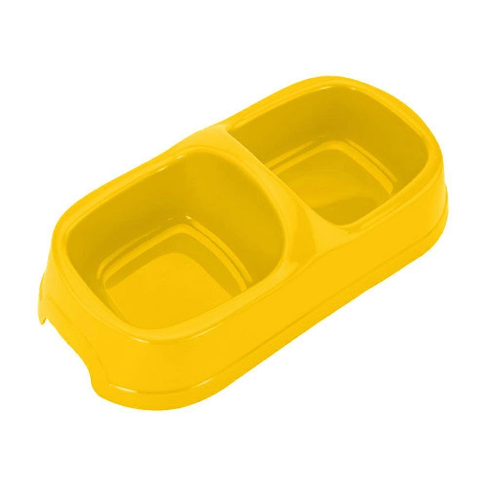 Haustiere Doppelschale Futter Wassernapf, Katzen- und Hundefutter Wassernapf