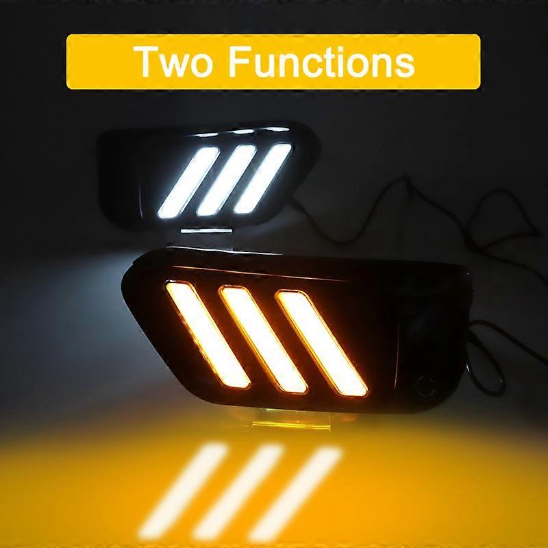 Dynamic DRL Lights For BMW X1 F48 F49 2016-2019 12V Function as White LED DRL Light Amber Dynamic Turn Light Blue Night Driving