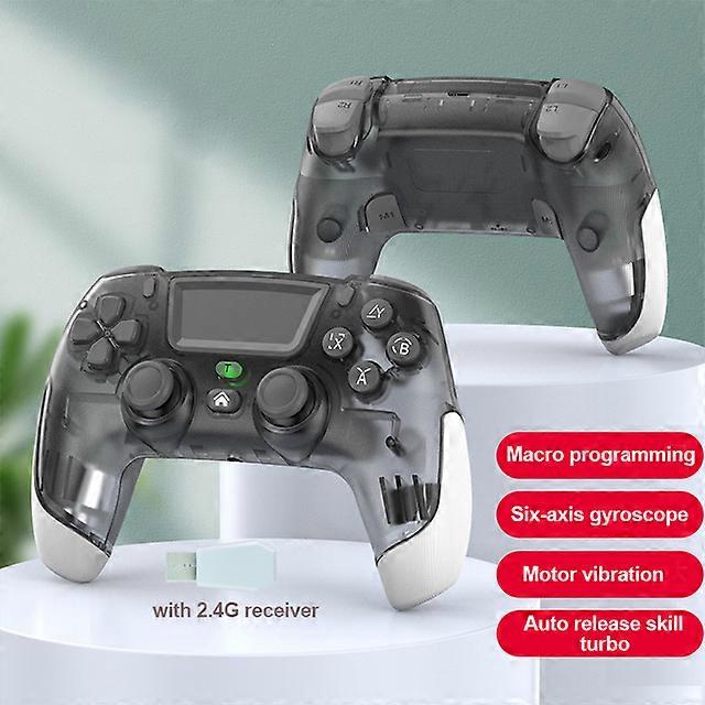 Wireless Vibration Gamepad PC Controller With Macro Programming Joystick for Steam Deck Switch for WIndwos 7/8/10/11