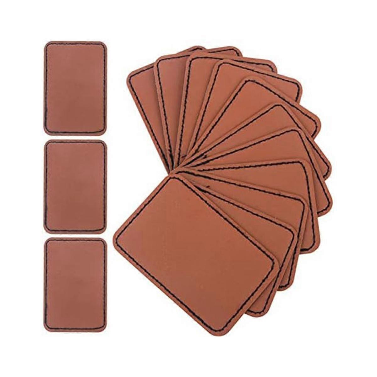90Pcs Laser Engraving Blanks, Blank Leather Patch for Hat, Wear-Resistant, Not Easy To Fade