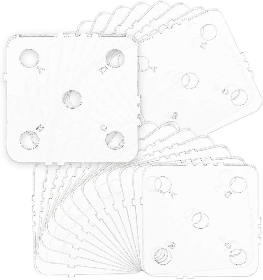 30Pcs Weaving Cards Acrylic Tablet Weaving Card 5 Holes Clear Loom Cards Handmade Weaving Tools for Tablet Weaving Craft DIY Loom or Inkle Loom Weavin