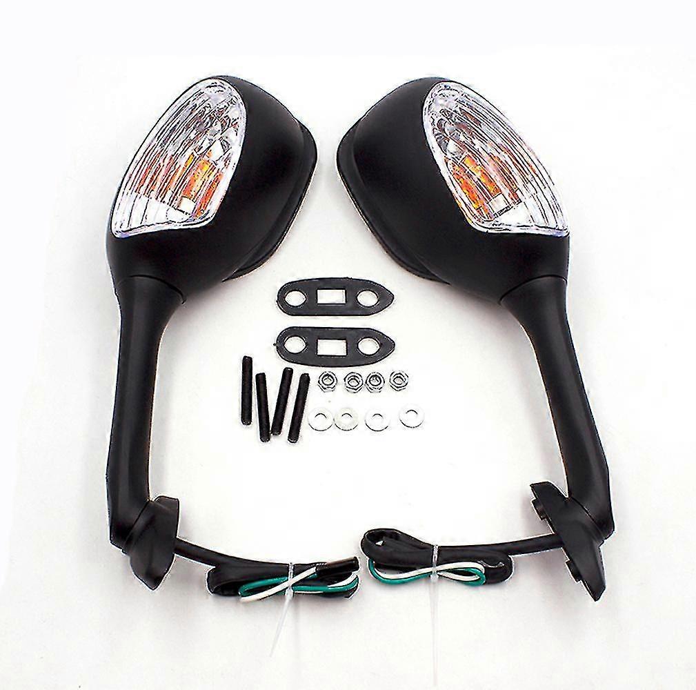 2PCS Motorcycle Mirror Handlebar for Suzuki GSXR 1000 2005 - 2008 K6 K7 K8 GSXR 600 750 2006-2010 with Turn Signal Light Mirror Boris-Yvan