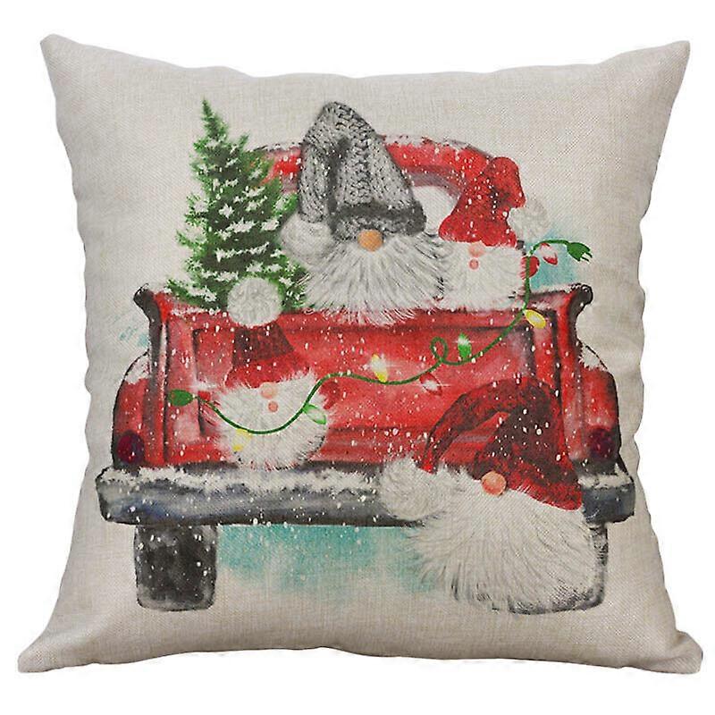 GnomeクリスマストラックHoHoHo SANTAトナカイクッションカバーデザイン416jpjcjhとスロー枕カバー