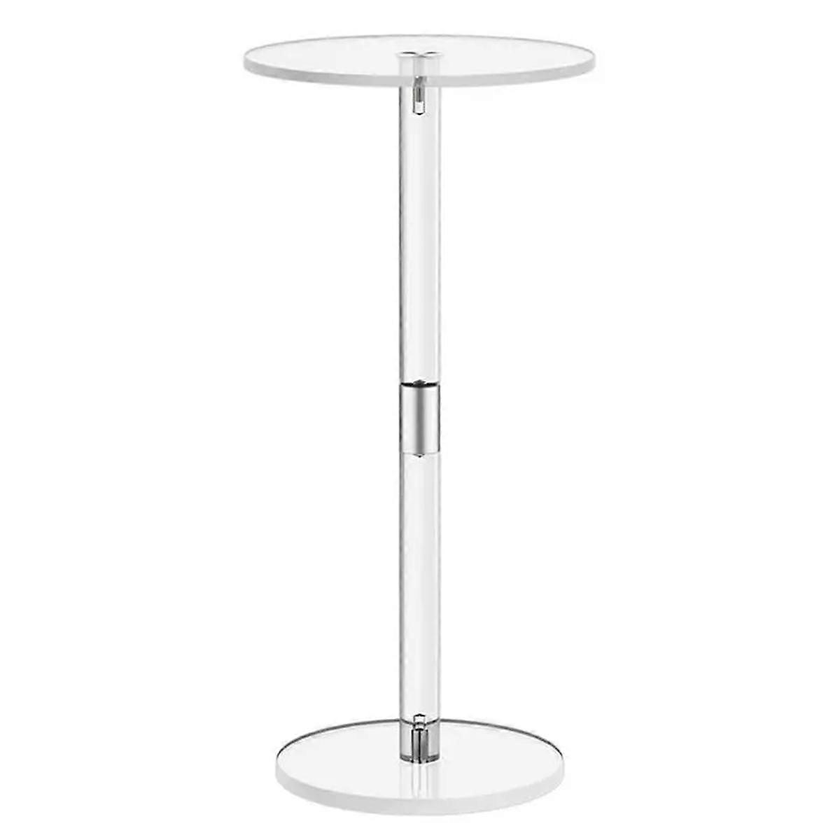 Acrylic Transparent Coffee Table Clear Drink Table Small Round End Room Side Table Acrylic Desk Home Decorations