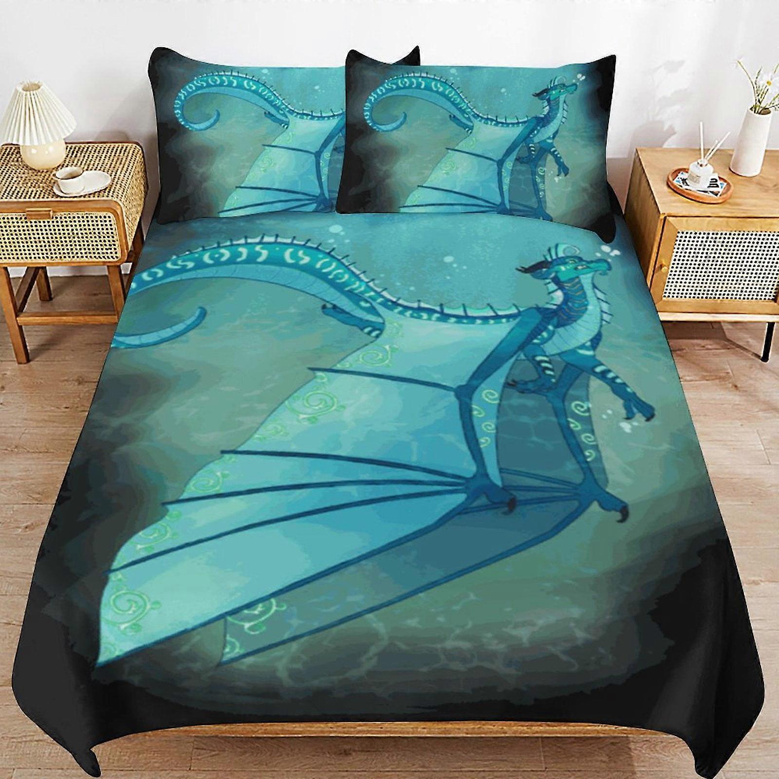 x175 Wings Of Fire WOF Comforter Set 3 Pieces Quilt Cover Set Soft Bedding Sets for All Seasons (1 Comforter 2 Pillowcases) hb175