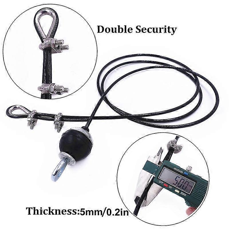 Câble En Acier Pour Poulie De Fitness - 5 Mm D'épaisseur, Résistant - Type D, 137 Pouces