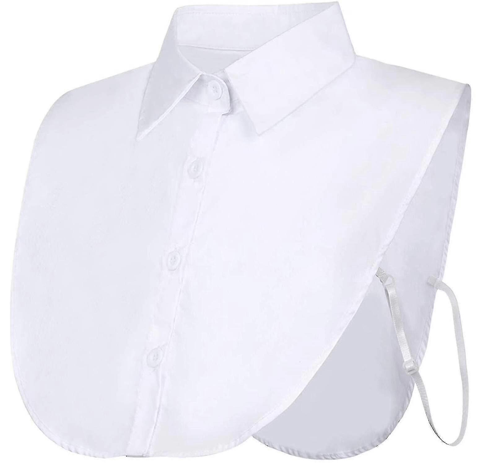 Lot de 2 faux cols détachables pour chemisiers, col Dickey, demi-chemises, faux cols pour femmes