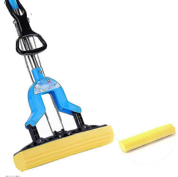Microfiber Flat Mop With Bucket, Cleaning Squeeze Hand Free Floor Mop (Ruipei)