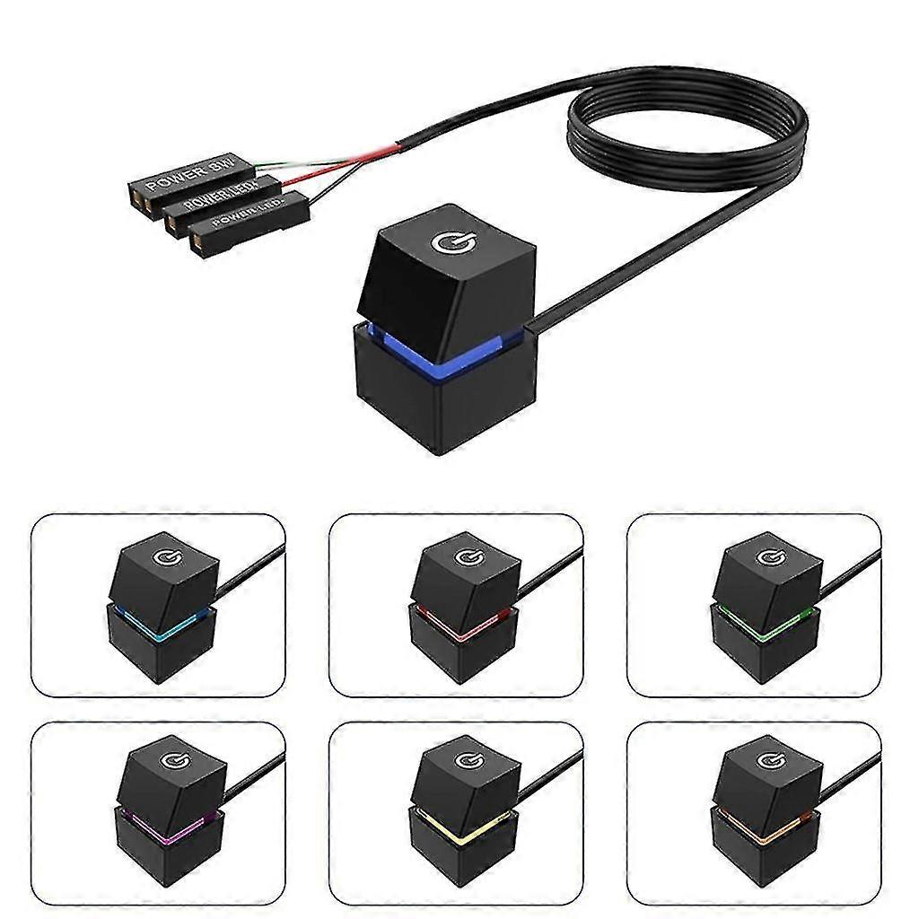 4M External PC Power Button Desktop Computer Motherboard On Off Power Switch xi