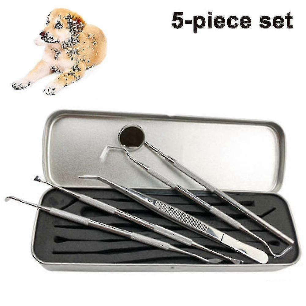 Professional Dental Tools, 5pack Teeth Cleaning Tools For Dogs, Cats
