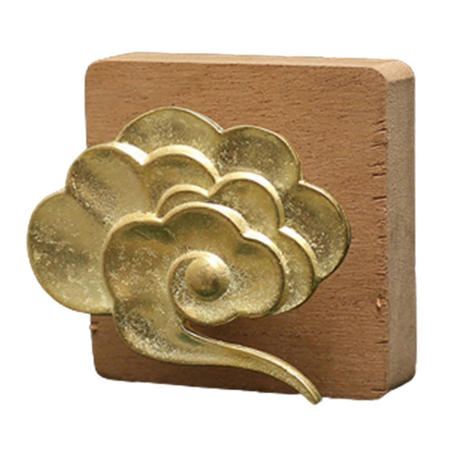 Door Cabinet Handle With Vintage Shape Solid Brass Clothes Hooks For Home(c, Style)