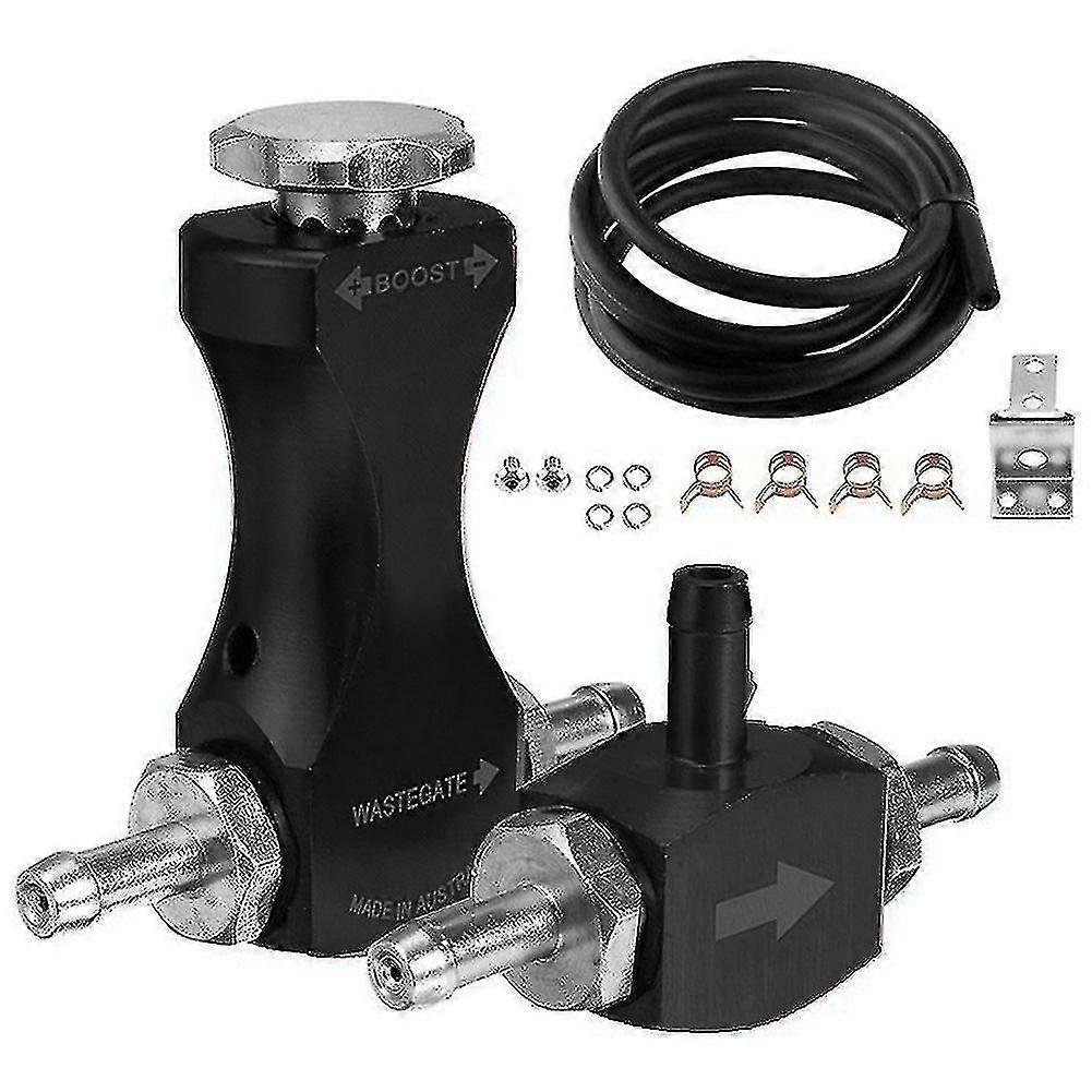 Auto Pressurize Car Adjustable Vehicle Regulating Manual Turbo Boost Controller(color:black)