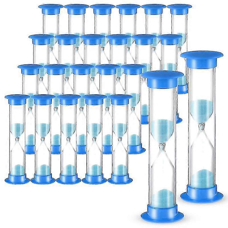 24 st 2 minuters sandtimer 2 minuters timer för barn timer timglas akryltäckt timglas sandklocka