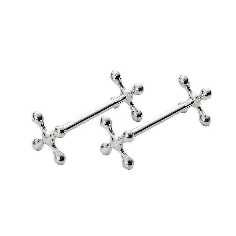 Poggiaposate classico vittoriano argentato per coltelli, forchette e cucchiai (set di 2)