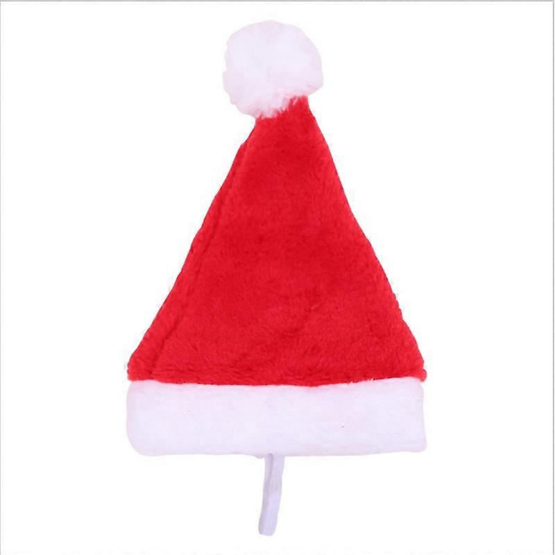 Christmas Small Plush Santa Hat for Pet Dog