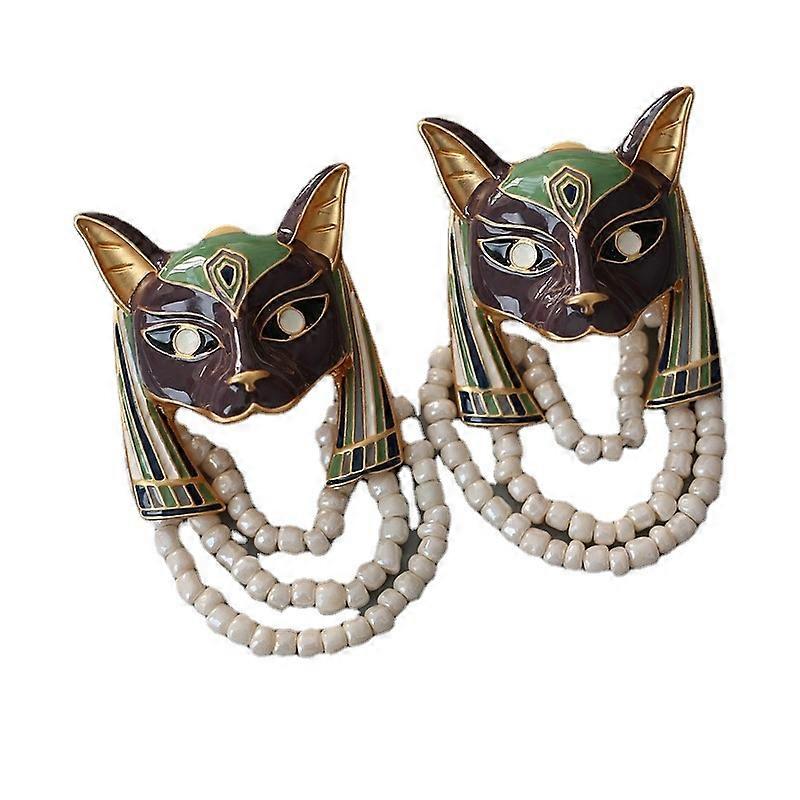 Medieval Drop Glaze Fox Exaggerated Sweeping