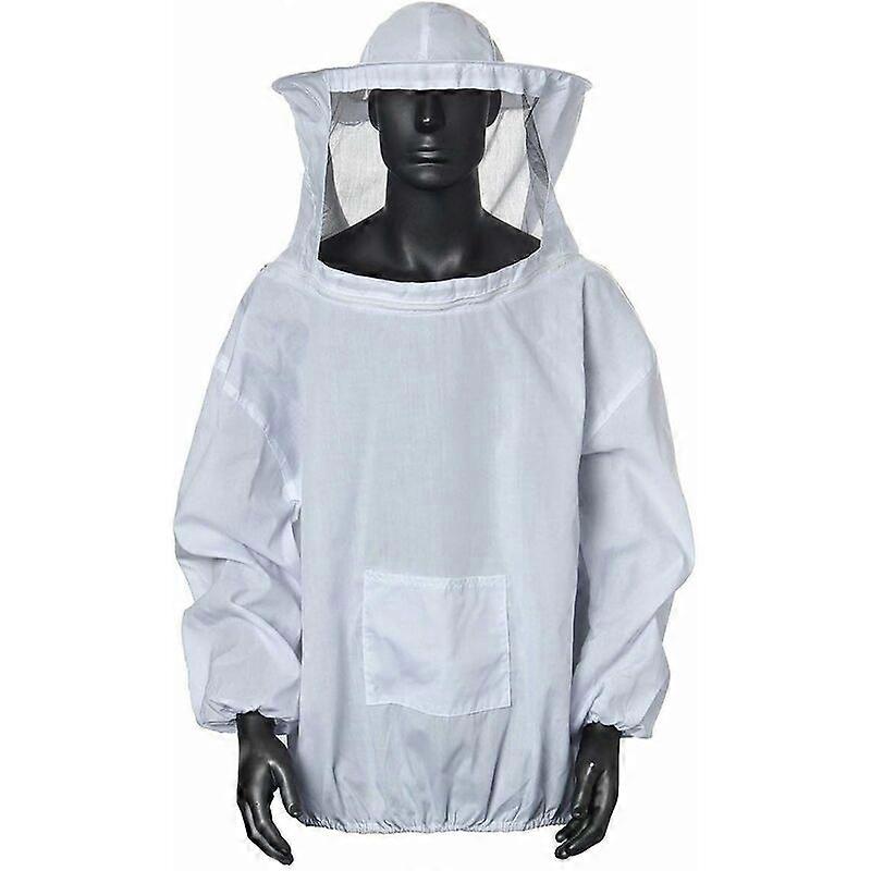 Beekeeping Equipment Tool, Beekeeping Suit .Anti Bee for Beekeeping Beekeeper - White
