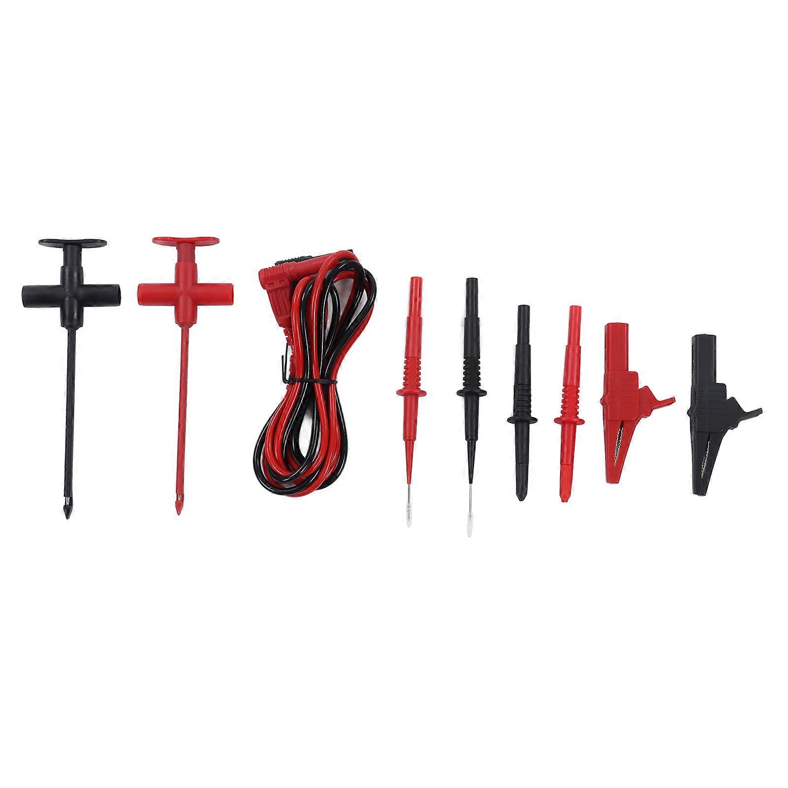 Test Lead Set Brass Tips PVC PA Test Line Multimeter Kit for Electrical Maintenance