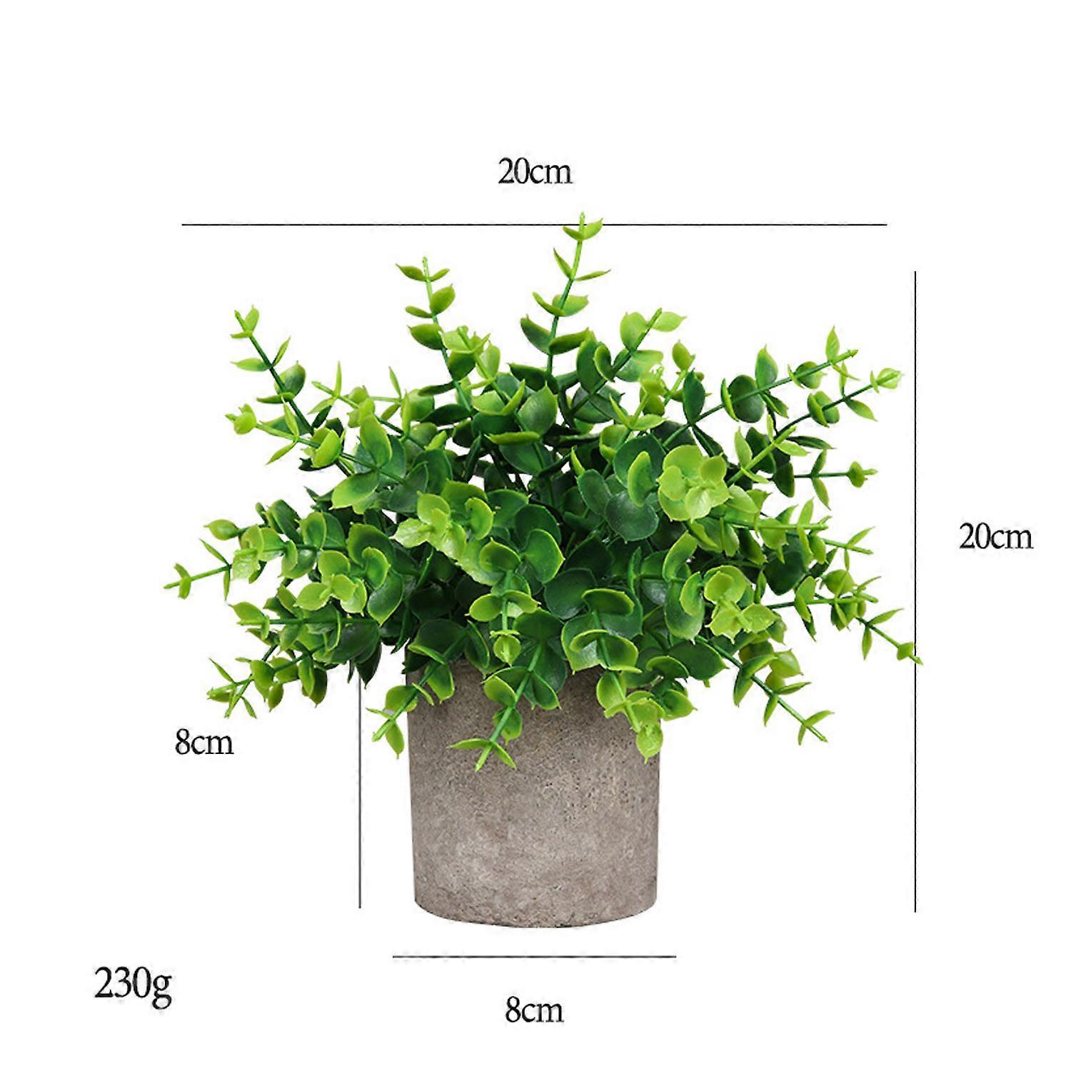 Simulerte grønne planter for innendørs skrivebord