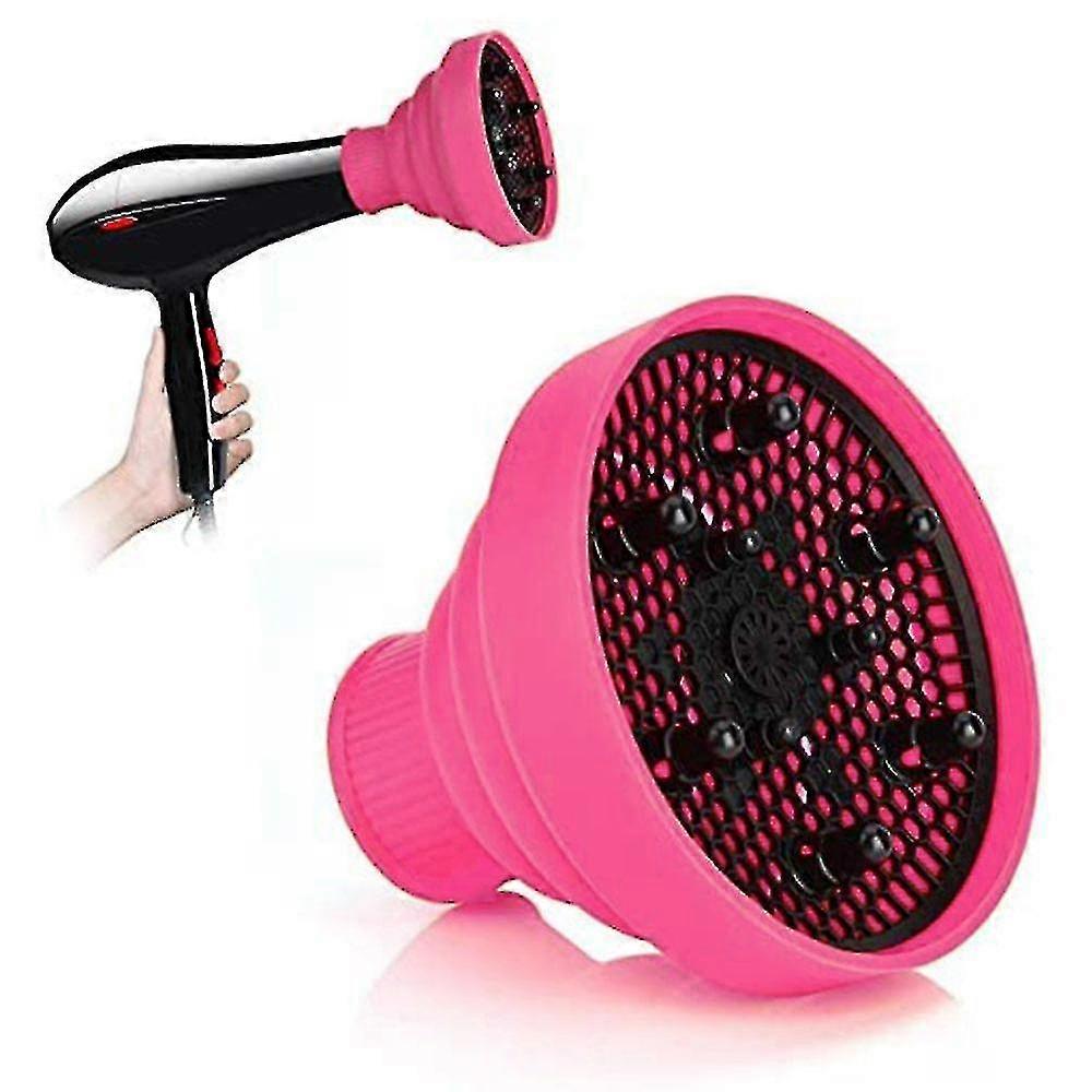 Fgao Universal Hair Diffuser Adjustable Hair Dryer Diffuser Nozzle(pink)