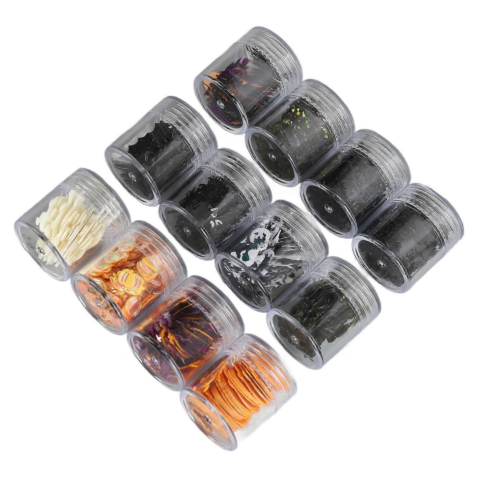 Nail Art Sequins Halloween Theme Glitter Sequins Exquisite Pattern DIY Nail Halloween Party Decoration