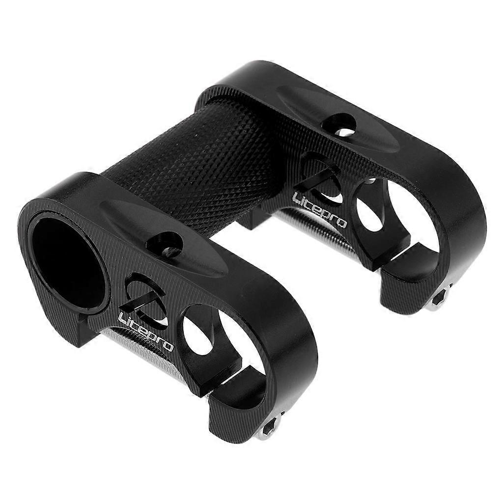 Adjustable Bike Handlebar Double Stem Bicycle Handlebar Extender Stem Black