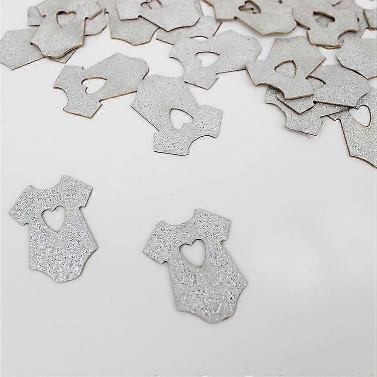 婴儿欢迎学校五颜六色的小衣服桌面装饰品五彩纸屑婴儿送礼会礼品包装