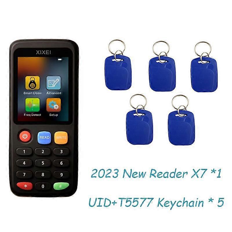 Nowy czytnik kart RFID X7 Nfc Tag Clone 13,56 mhz Duplikat karty inteligentnej 125 kHz Program Napisz Ntag213 215 Kopiuj klucz ID Kopiarka IC