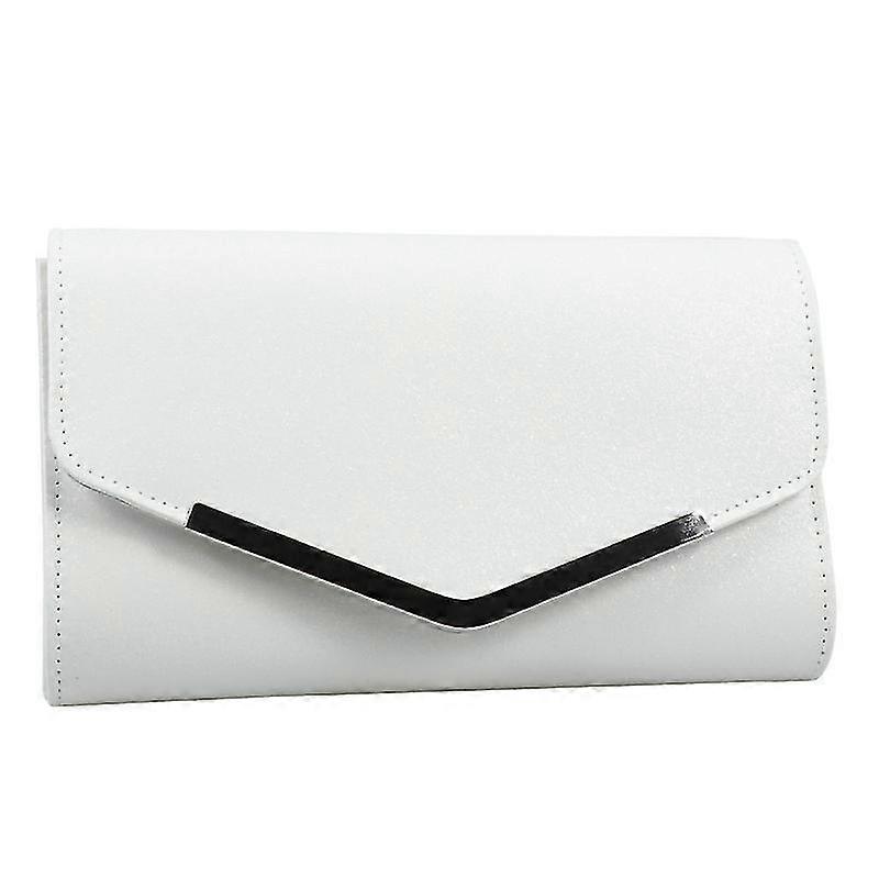 白い夜のバッグハンドバッグウェディングパーティーメッセージバッグクラッチバッグ財布女性のためのシンプルなチェーンバッグ