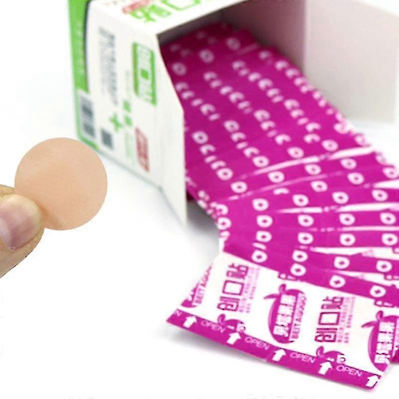 100ks nepromokavé prodyšné kulaté pásky lepidlo obvazy lékárnička