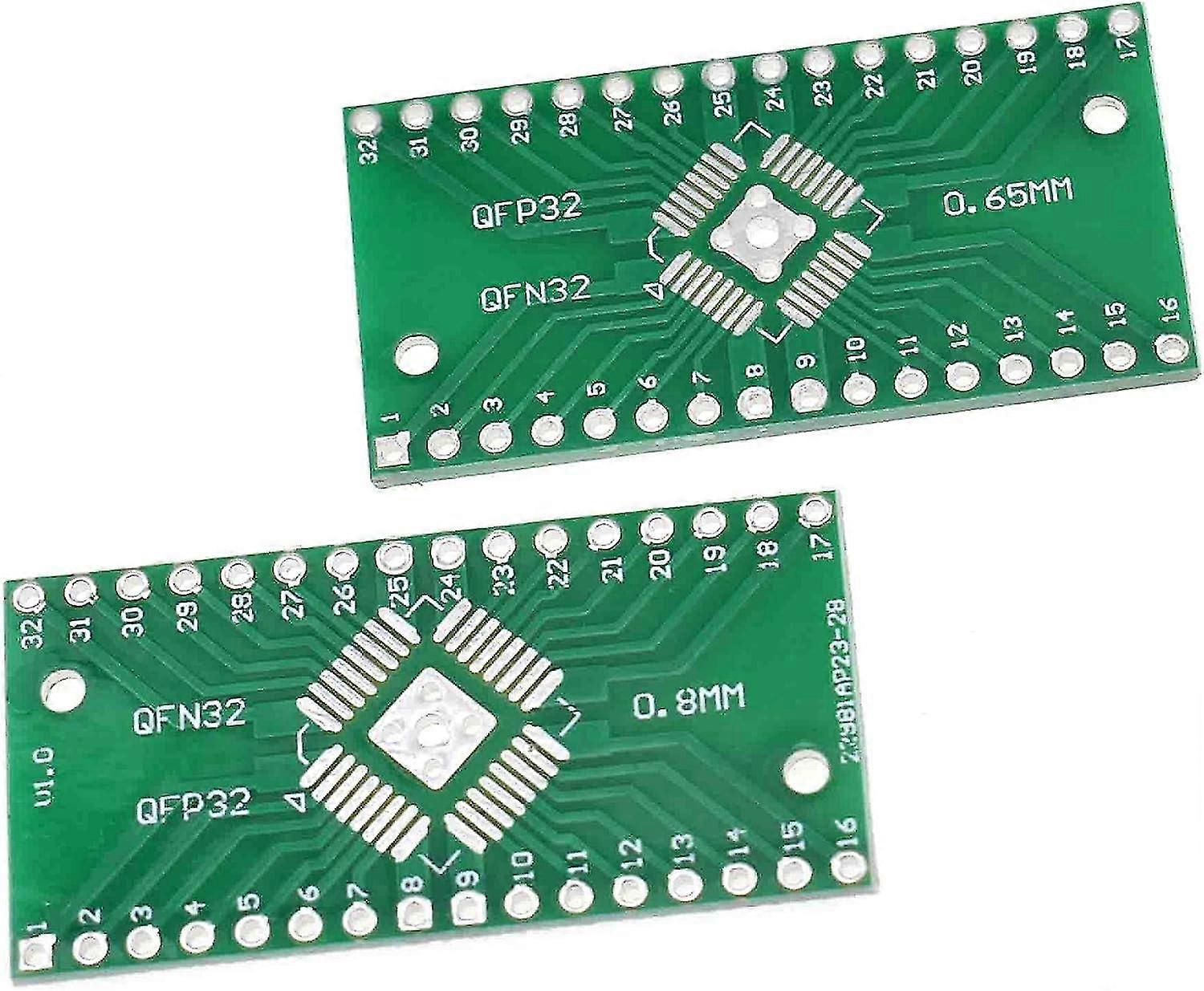 10ks Smd To Dip adaptér PCB Proto Board Kit Sop8 Sop10 Sop14 Sop16 Sop20 Sop24 Sop28 0402/0603/0805 Smt Sot89 / sot223 Tqfp100 Adapter Board (qfn32)