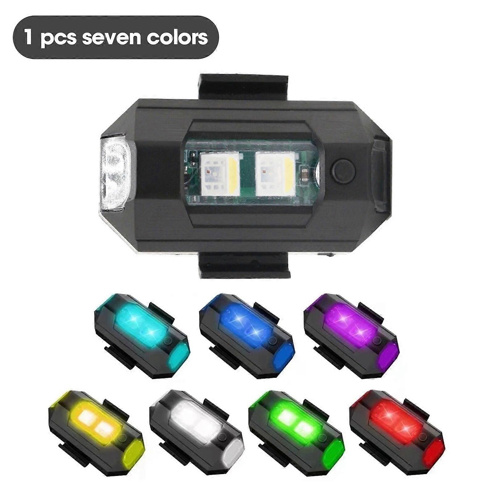 オートバイの改造ドローンLEDフラッシュLEDポジションRC固定翼航空機航空機ヘリコプターDIYパーツ用ワイヤレスライト