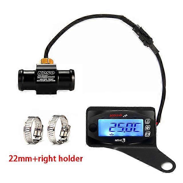 KOSO Mini3 Motorcycles Thermometer Voltmeter Timer For YAMXHA NMAX XMAX TMAX LED Digital Display Quad Square Water Temperature